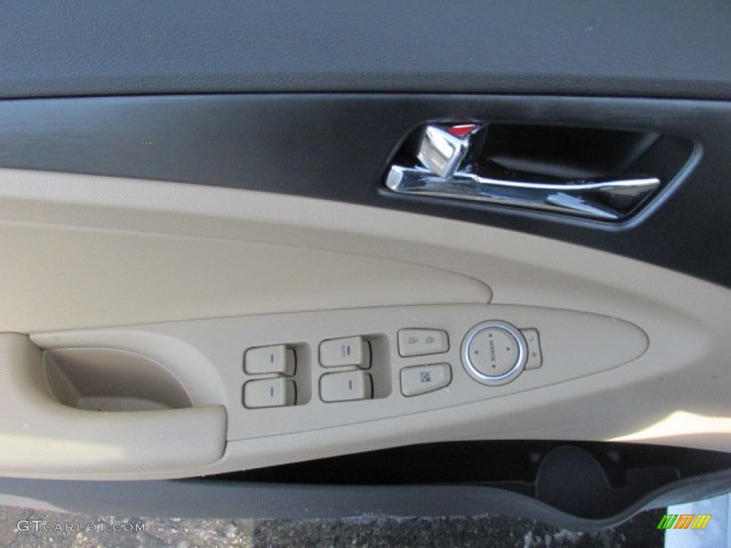 2014 Sonata GLS - Pearl White / Camel photo #6