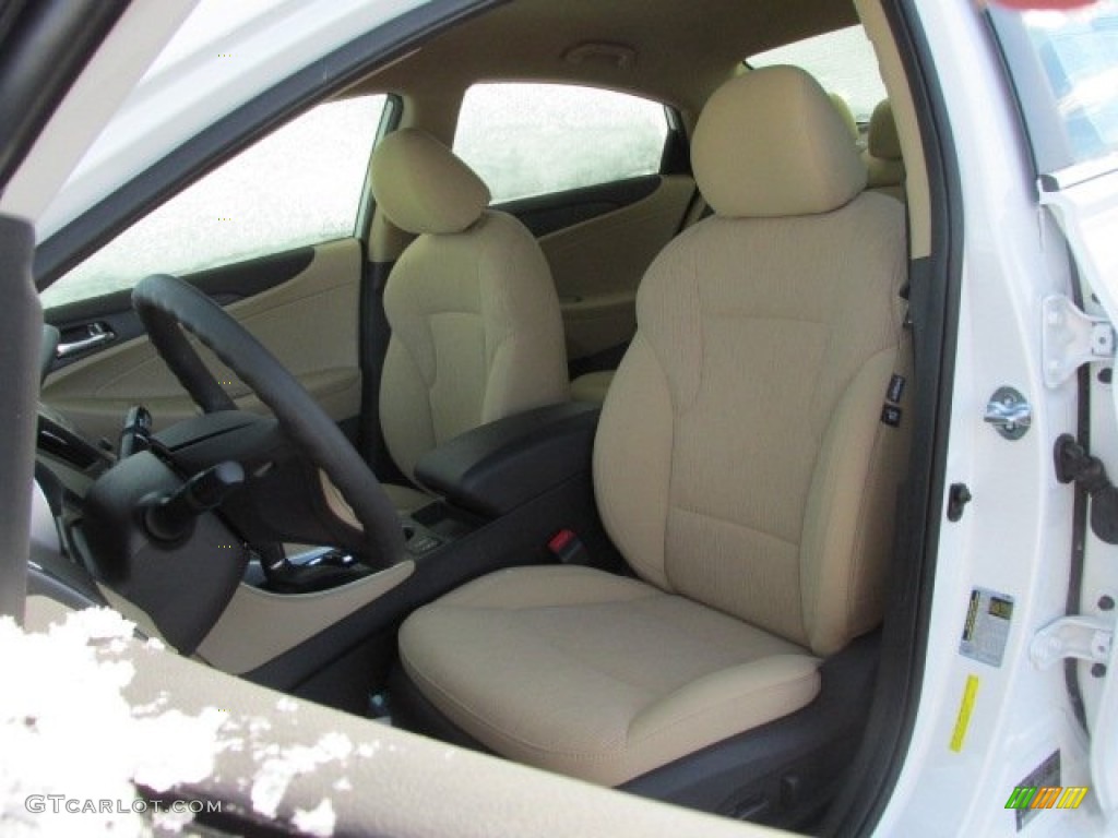 2014 Sonata GLS - Pearl White / Camel photo #7