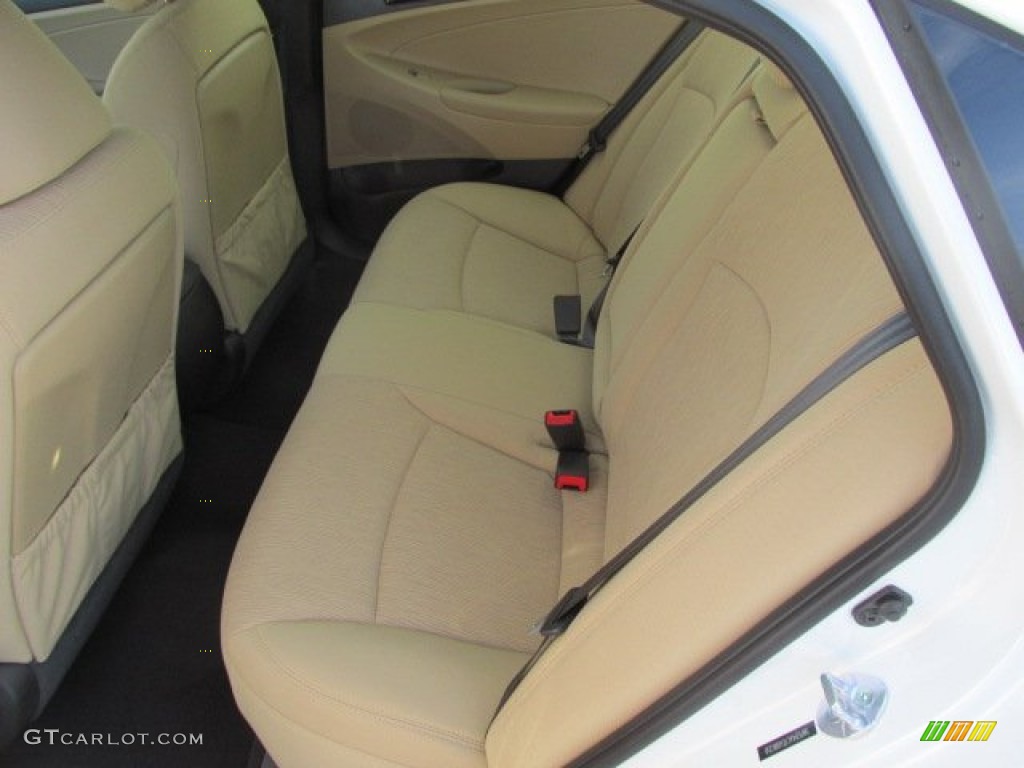 2014 Sonata GLS - Pearl White / Camel photo #13