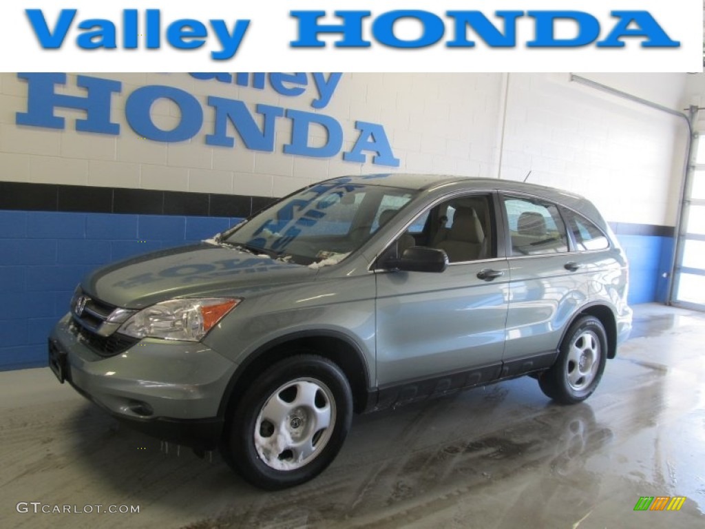 2011 CR-V LX 4WD - Opal Sage Metallic / Ivory photo #1