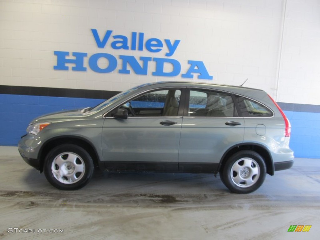 2011 CR-V LX 4WD - Opal Sage Metallic / Ivory photo #2