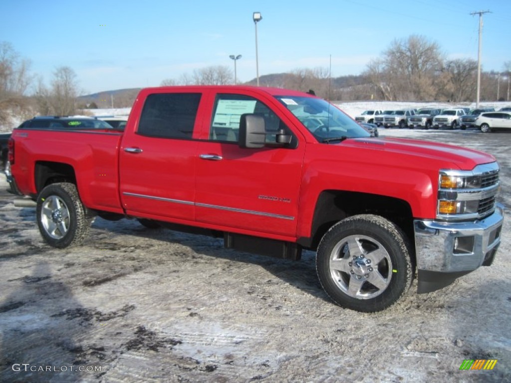Victory Red 2015 Chevrolet Silverado 2500HD LTZ Crew Cab 4x4 Exterior Photo #90668232