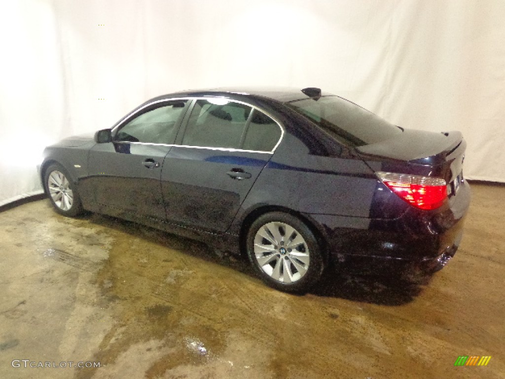 2004 5 Series 545i Sedan - Orient Blue Metallic / Black photo #6