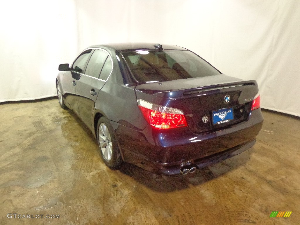 2004 5 Series 545i Sedan - Orient Blue Metallic / Black photo #7