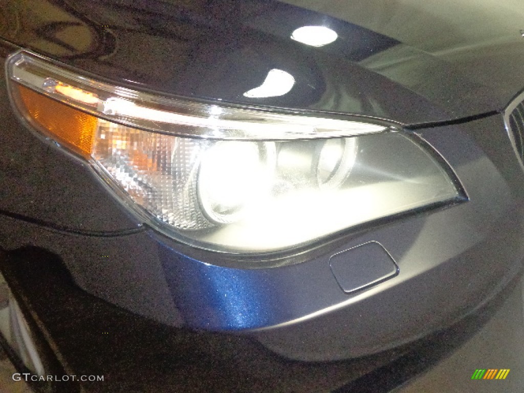 2004 5 Series 545i Sedan - Orient Blue Metallic / Black photo #11