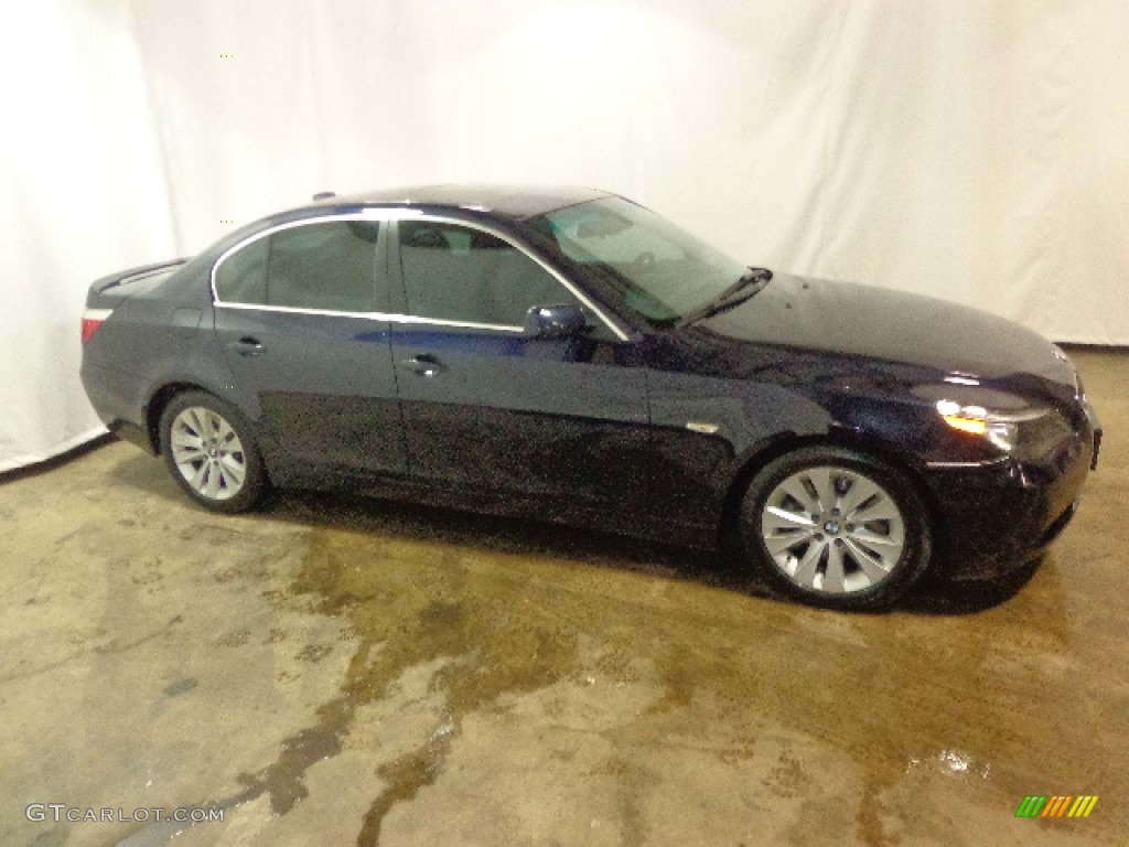 2004 5 Series 545i Sedan - Orient Blue Metallic / Black photo #19