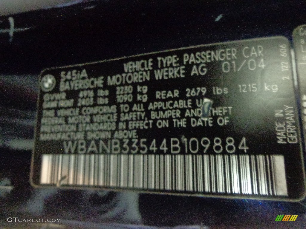 2004 5 Series 545i Sedan - Orient Blue Metallic / Black photo #20