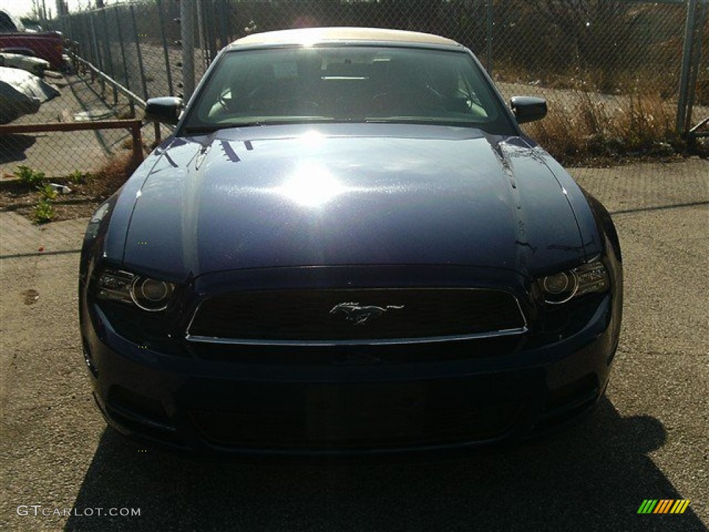 2014 Mustang V6 Convertible - Deep Impact Blue / Charcoal Black photo #1