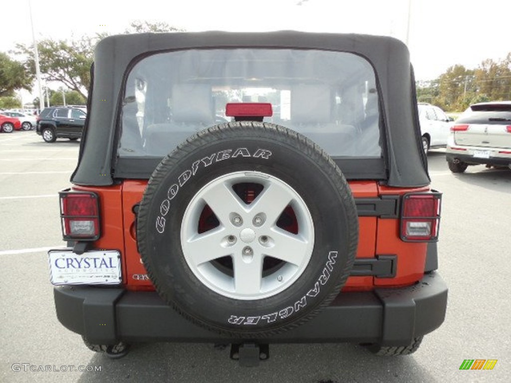 2009 Wrangler X 4x4 - Sunburst Orange Pearl Coat / Dark Slate Gray/Medium Slate Gray photo #7