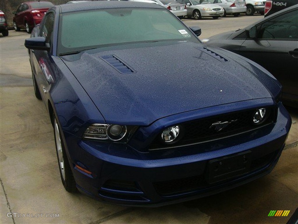 2013 Mustang GT Premium Coupe - Deep Impact Blue Metallic / Charcoal Black photo #1