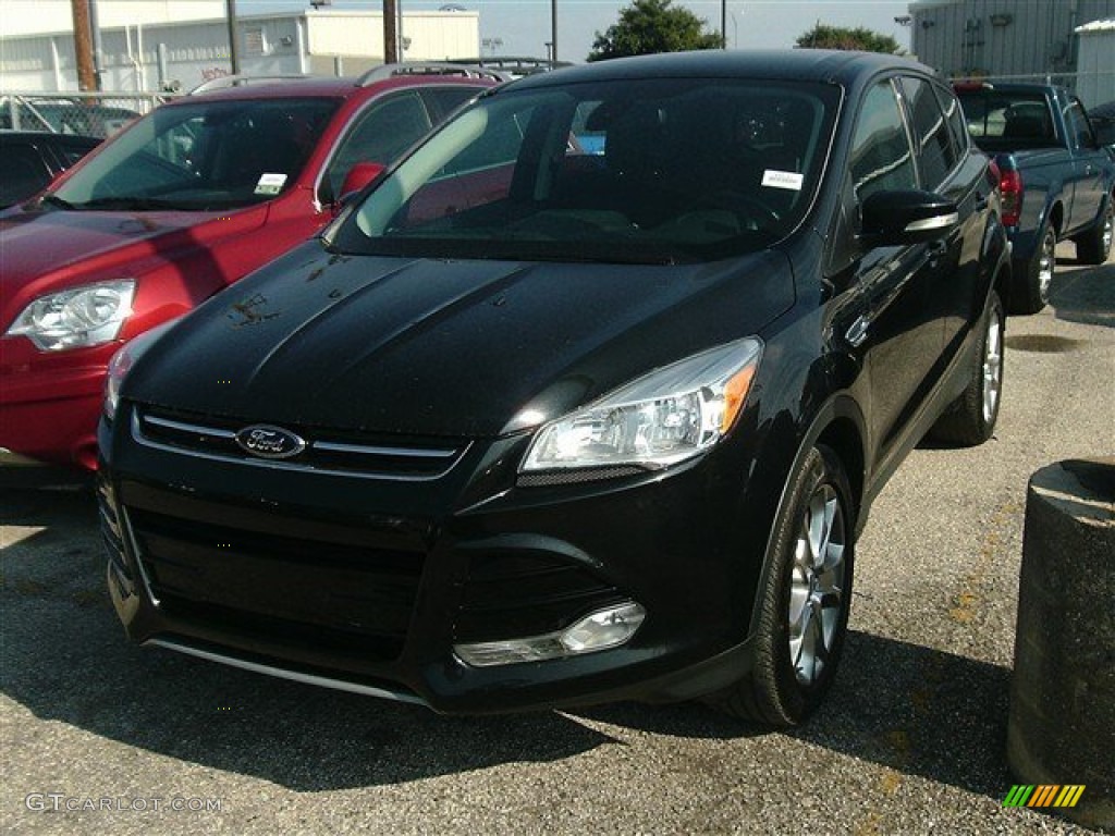 2013 Escape SEL 2.0L EcoBoost 4WD - Tuxedo Black Metallic / Charcoal Black photo #2