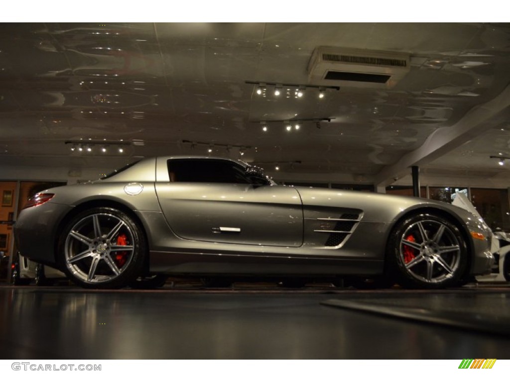 2012 SLS AMG - AMG Imola Grey Metallic / designo Light Brown Natural Woven photo #30