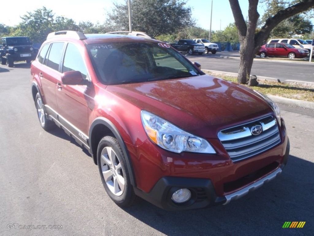2014 Outback 2.5i Limited - Venetian Red Pearl / Ivory photo #1