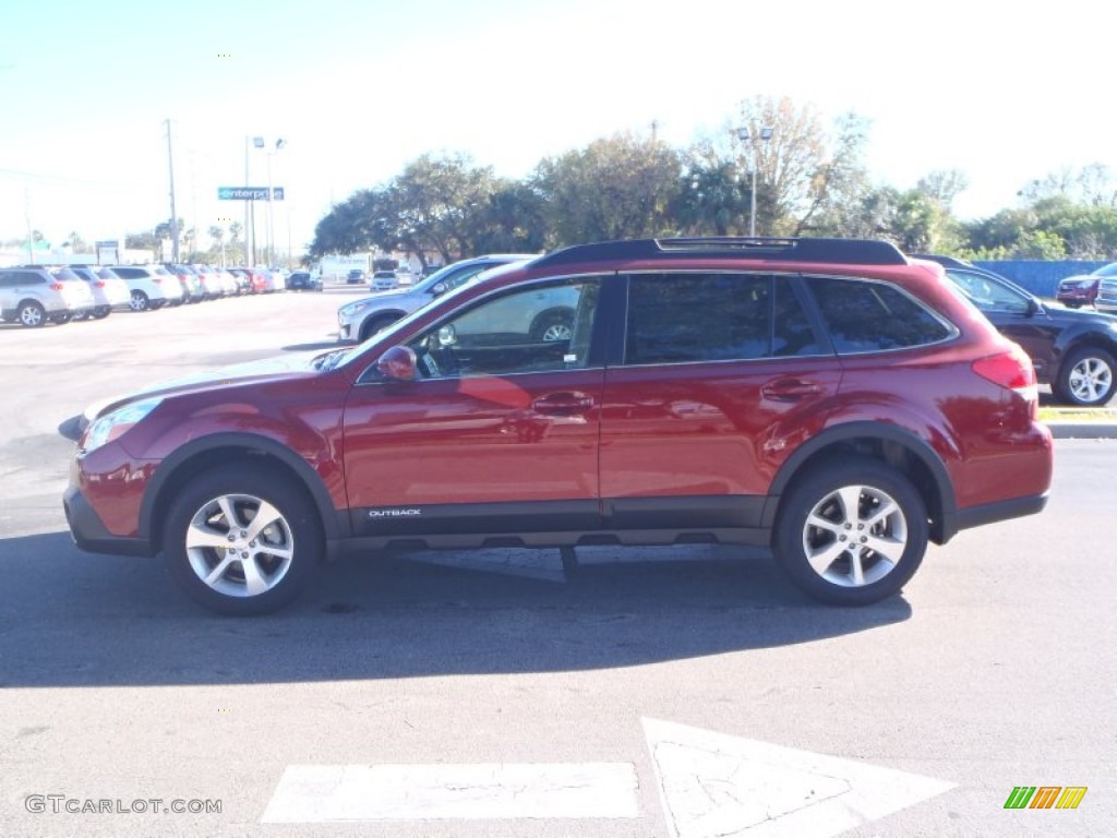 2014 Outback 2.5i Limited - Venetian Red Pearl / Ivory photo #3