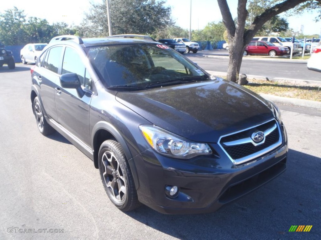 2014 XV Crosstrek 2.0i Premium - Dark Gray Metallic / Black photo #1