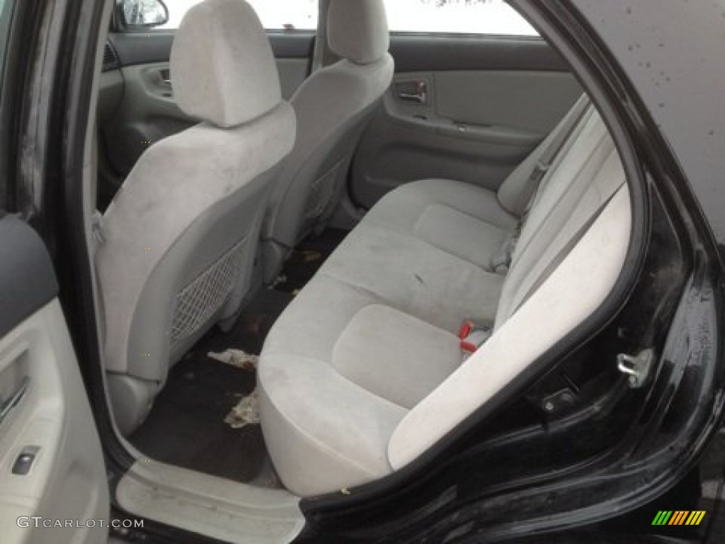 2008 Spectra EX Sedan - Black / Gray photo #7
