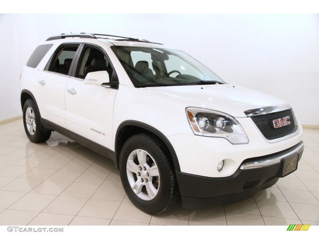 2008 Acadia SLT AWD - Summit White / Ebony photo #1