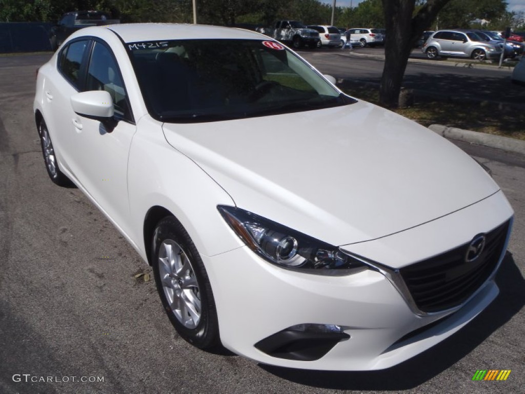 2014 MAZDA3 i Touring 4 Door - Snowflake White Pearl / Sand photo #1