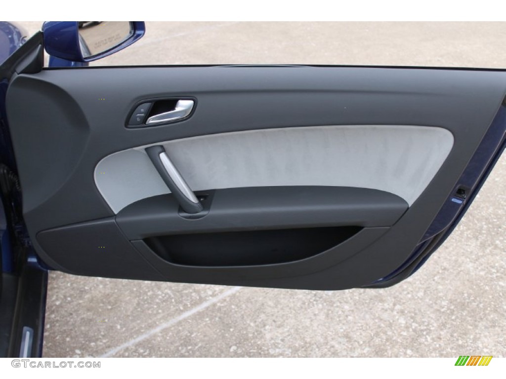 2012 Audi TT 2.0T quattro Roadster Titanium Gray Door Panel Photo #90684904