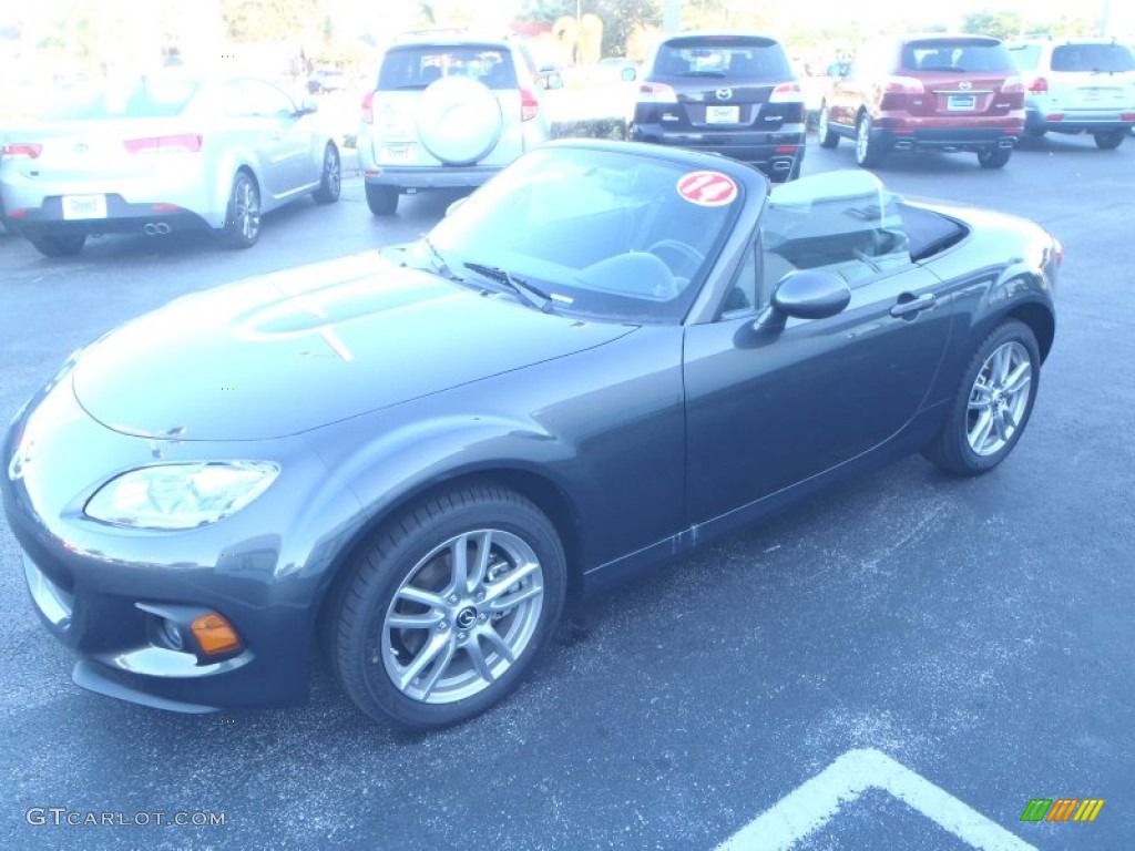 2014 MX-5 Miata Sport Roadster - Meteor Gray / Black photo #16