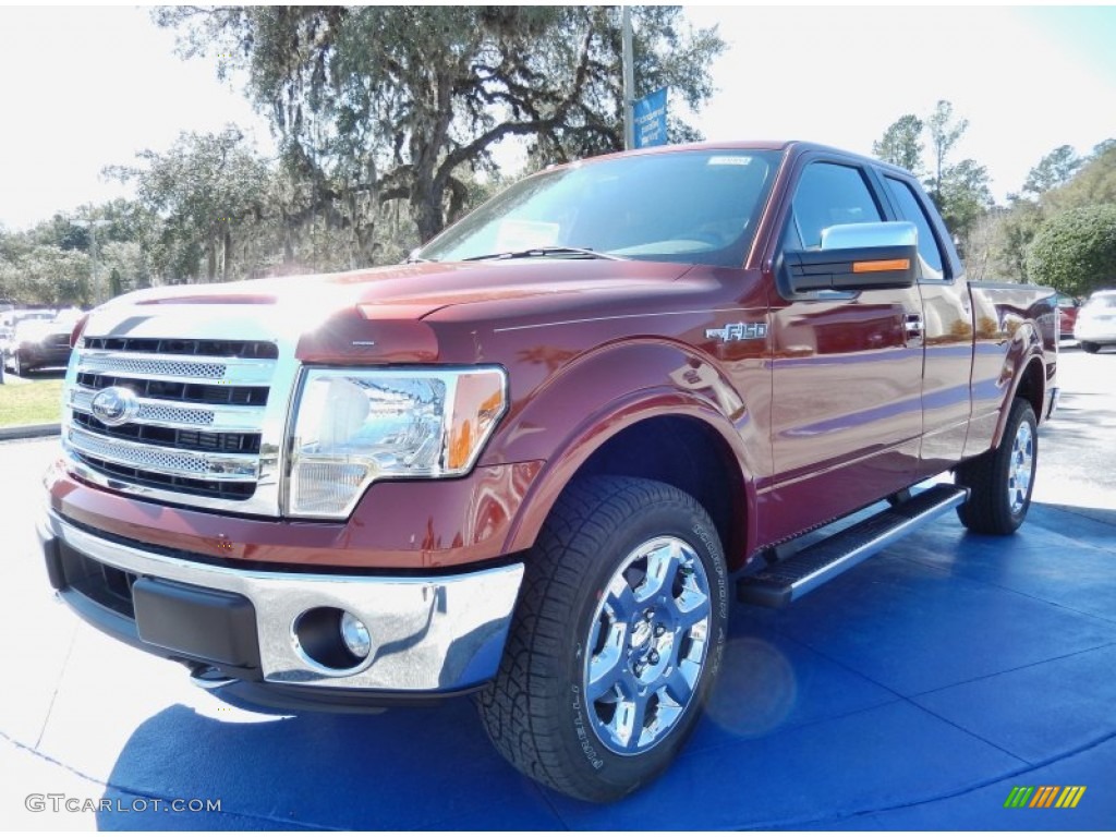 2014 F150 Lariat SuperCab 4x4 - Sunset / Black photo #1