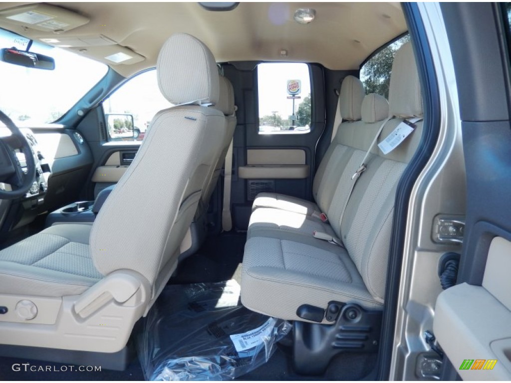 Pale Adobe Interior 2014 Ford F150 XLT SuperCab Photo #90686533