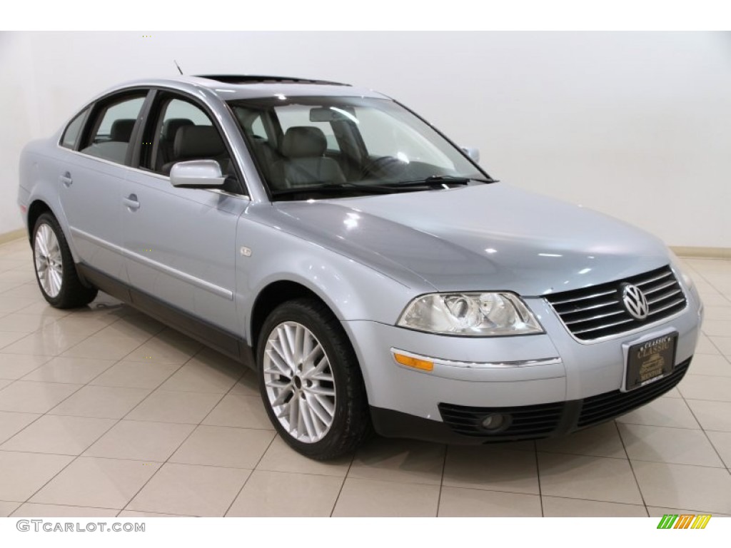 2002 Passat GLS Sedan - Blue Silver Metallic / Grey photo #1