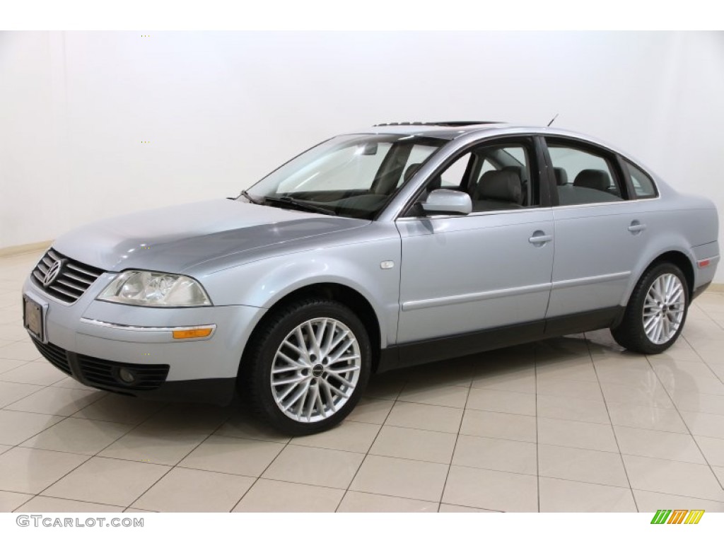 2002 Passat GLS Sedan - Blue Silver Metallic / Grey photo #3
