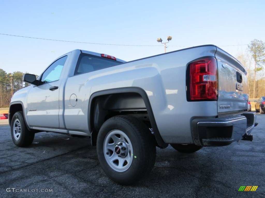 2014 Sierra 1500 Regular Cab - Quicksilver Metallic / Jet Black/Dark Ash photo #5