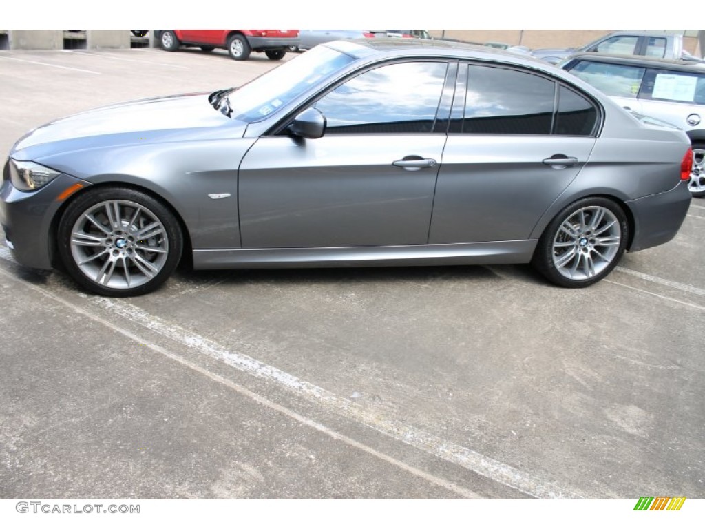 2010 3 Series 335i Sedan - Space Gray Metallic / Black photo #4