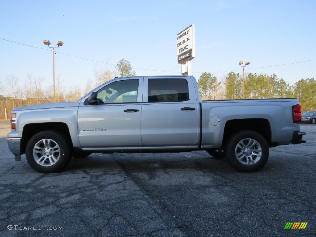 2014 Silverado 1500 LT Crew Cab - Silver Ice Metallic / Jet Black/Dark Ash photo #4