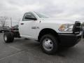 Bright White 2014 Ram 3500 Regular Cab 4x4 Chassis Exterior