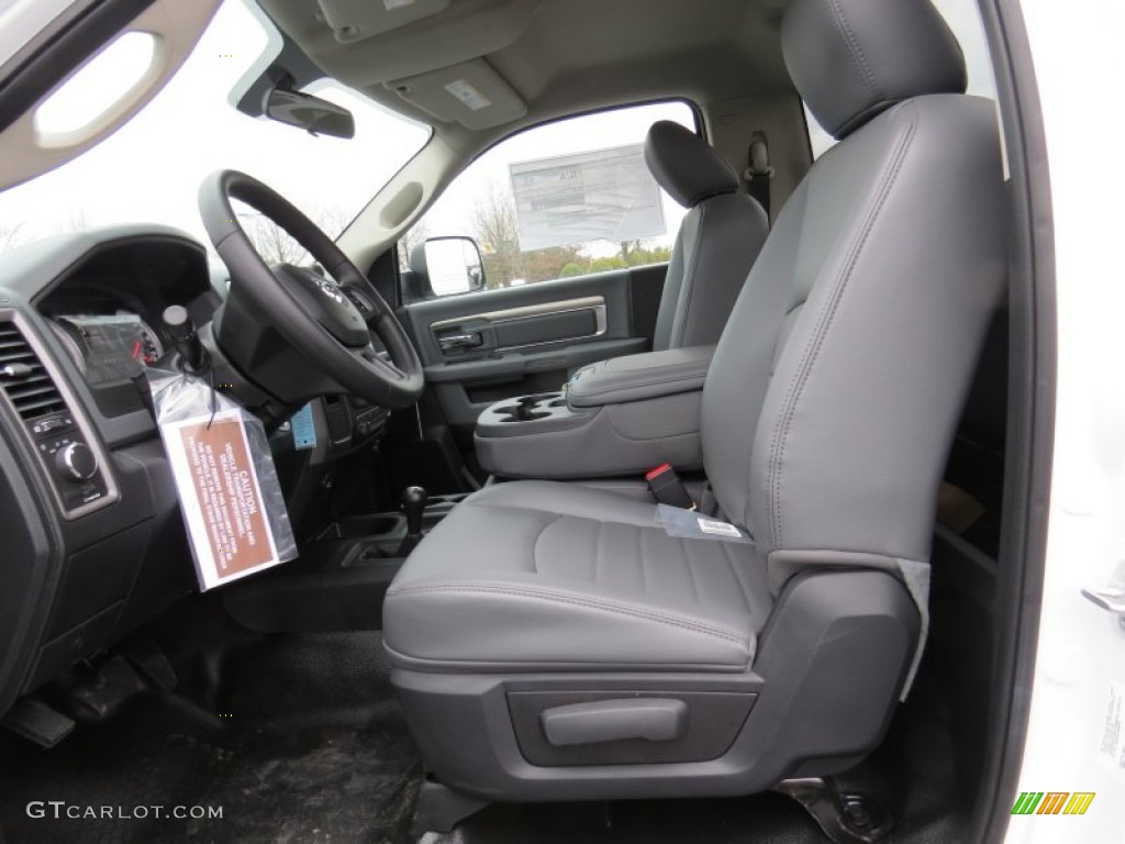 Black/Diesel Gray Interior 2014 Ram 3500 Regular Cab 4x4 Chassis Photo #90690673