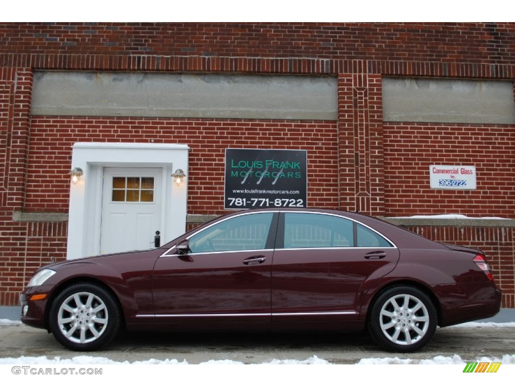 2007 S 550 Sedan - Barolo Red Metallic / Cashmere/Savanna photo #1