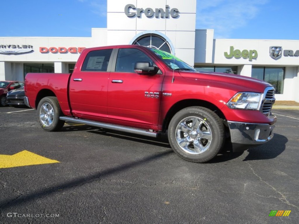 2014 1500 Big Horn Crew Cab - Deep Cherry Red Crystal Pearl / Black/Diesel Gray photo #1