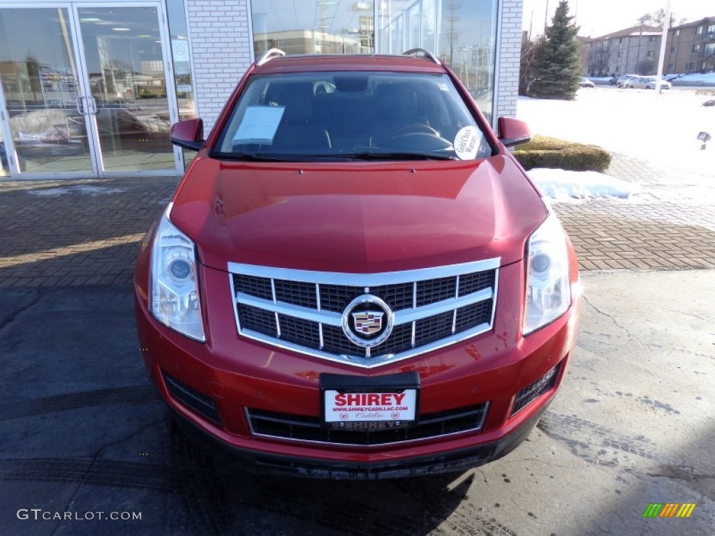 2011 SRX 4 V6 AWD - Crystal Red Tintcoat / Ebony/Titanium photo #2