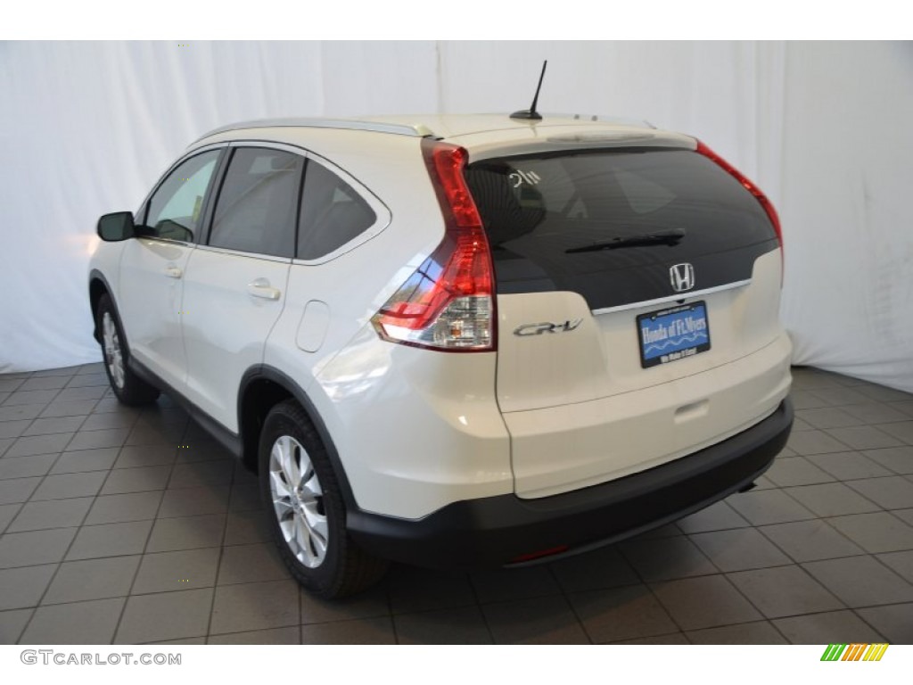 2014 CR-V EX-L - White Diamond Pearl / Beige photo #6