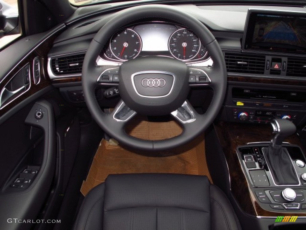 2014 A6 3.0T quattro Sedan - Daytona Grey Pearl Effect / Black photo #15