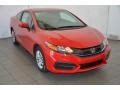 Crimson Pearl 2014 Honda Civic LX Coupe Exterior