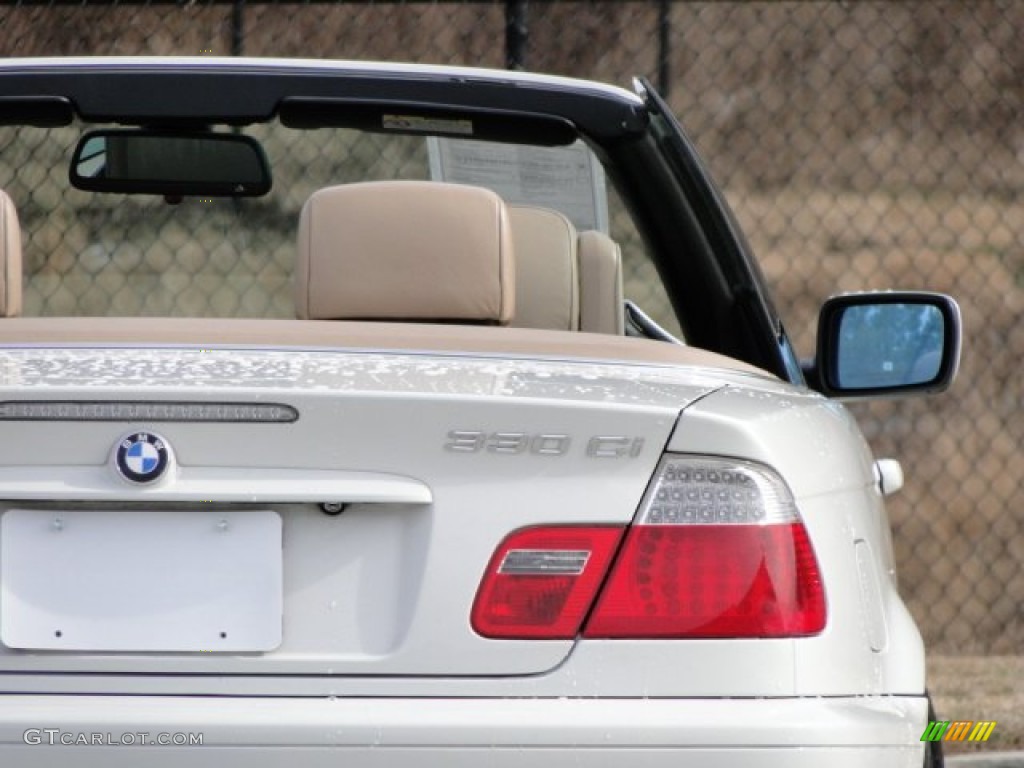 2006 3 Series 330i Convertible - Alpine White / Sand photo #25