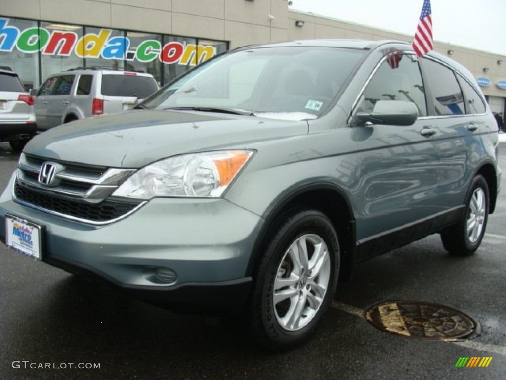 2011 CR-V EX-L 4WD - Opal Sage Metallic / Ivory photo #7