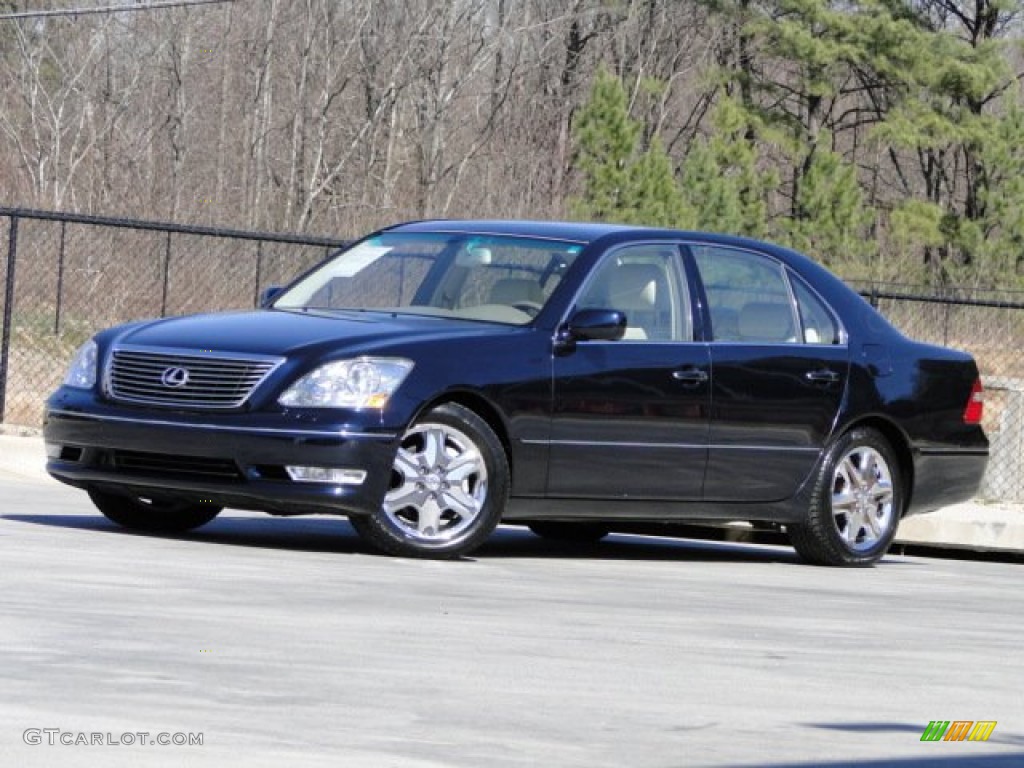 2004 LS 430 - Blue Onyx Pearl / Ecru photo #2