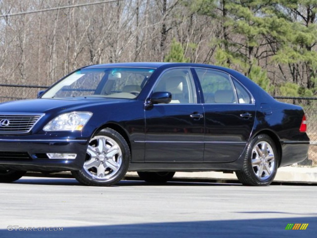 2004 LS 430 - Blue Onyx Pearl / Ecru photo #3
