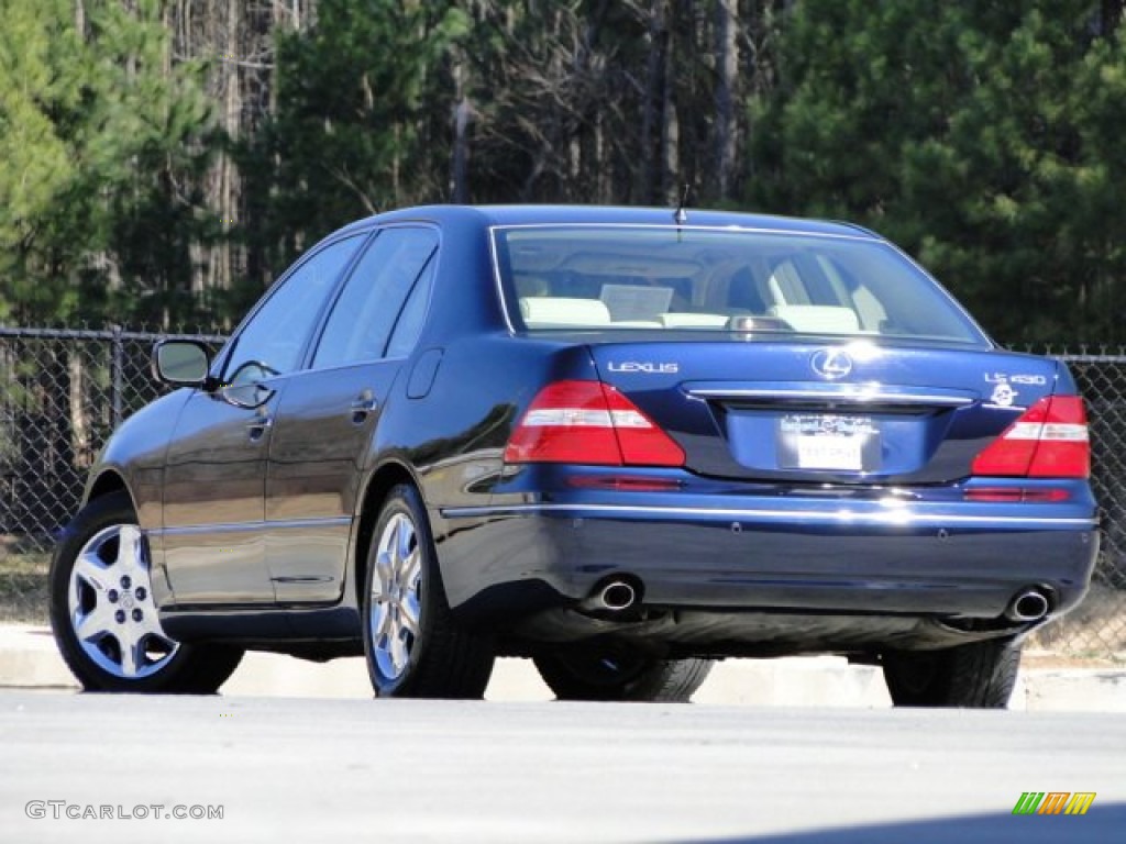 2004 LS 430 - Blue Onyx Pearl / Ecru photo #4