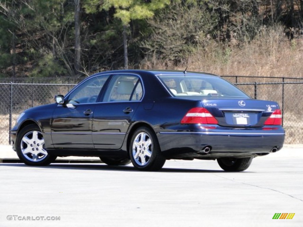 2004 LS 430 - Blue Onyx Pearl / Ecru photo #6