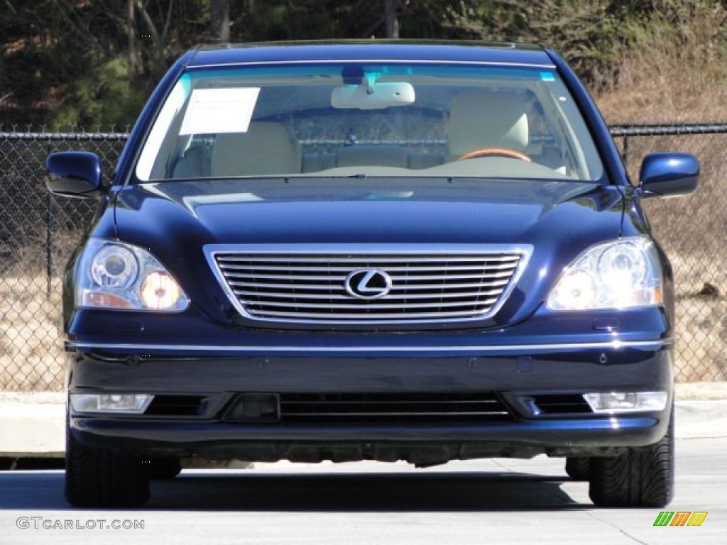 2004 LS 430 - Blue Onyx Pearl / Ecru photo #7