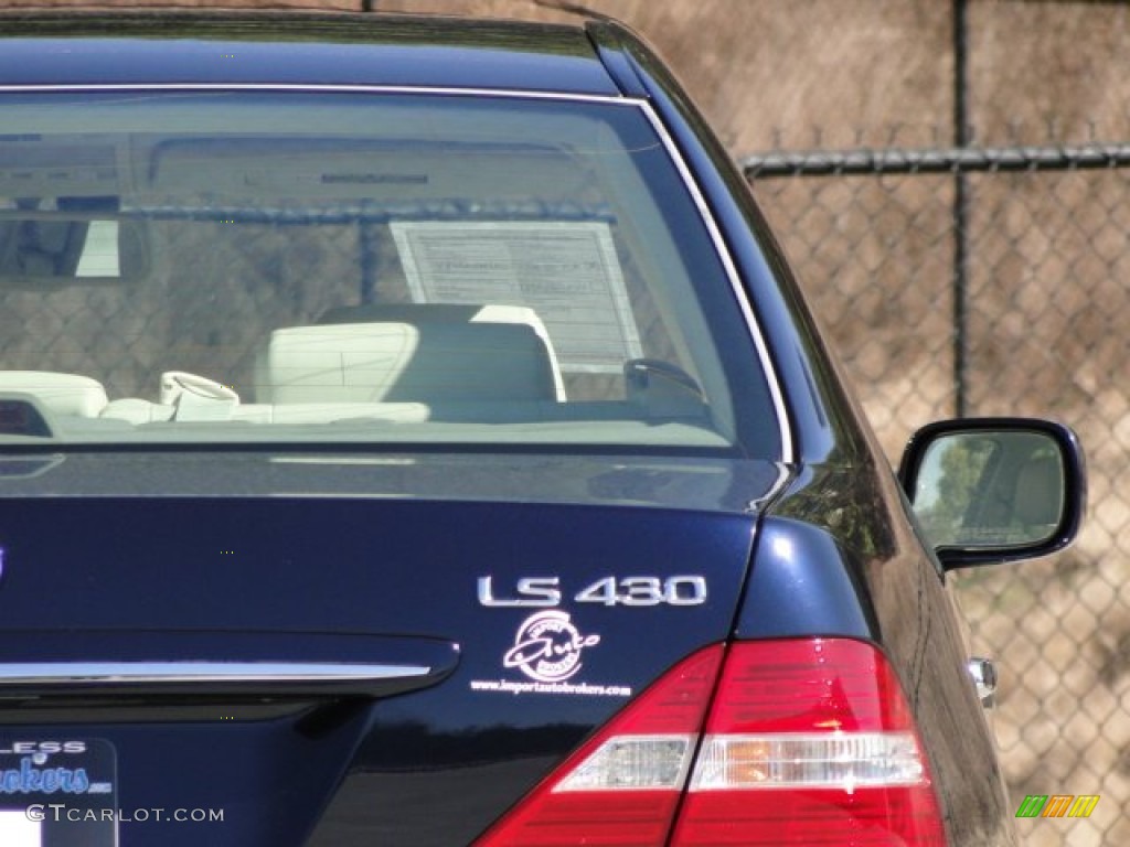 2004 LS 430 - Blue Onyx Pearl / Ecru photo #28
