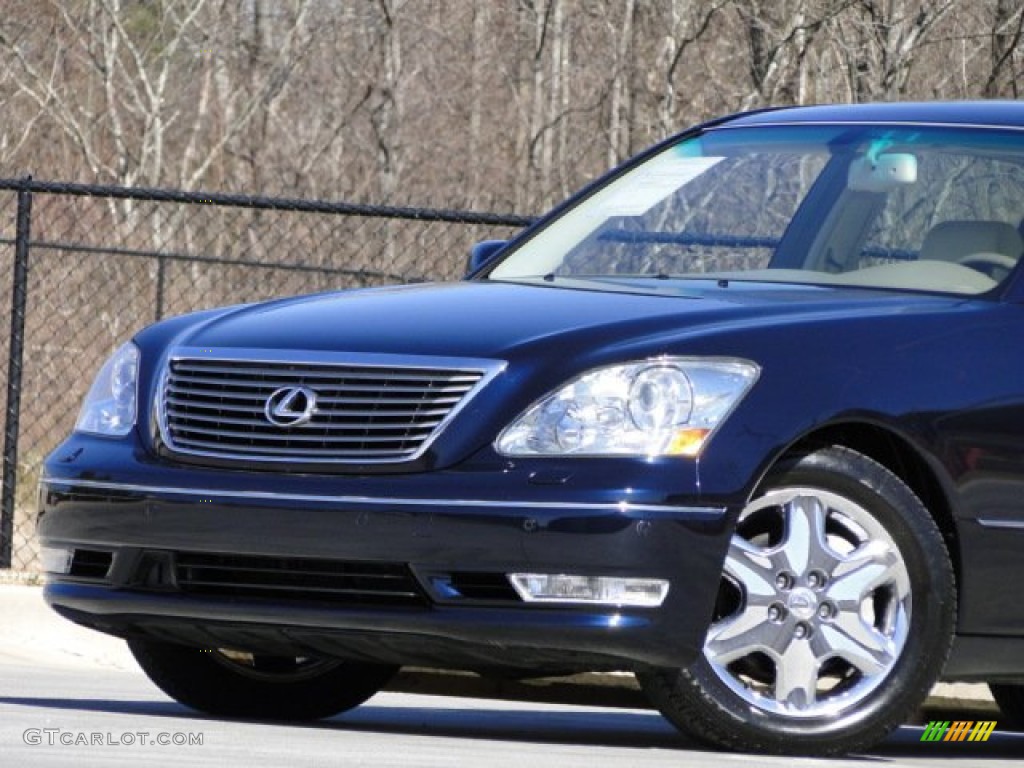 2004 LS 430 - Blue Onyx Pearl / Ecru photo #32