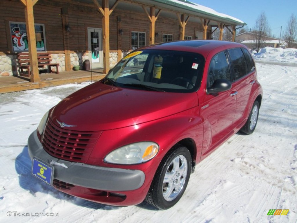 2001 PT Cruiser Limited - Inferno Red Pearl / Taupe/Pearl Beige photo #2
