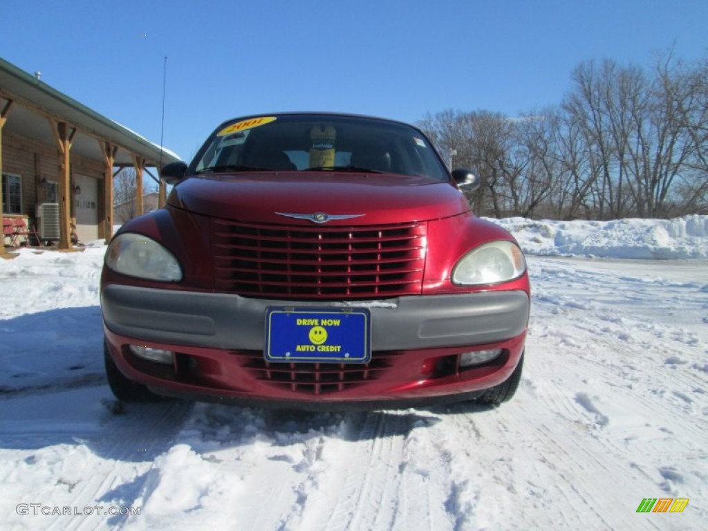 2001 PT Cruiser Limited - Inferno Red Pearl / Taupe/Pearl Beige photo #3